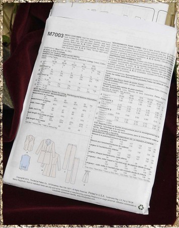 Schnittmuster M7003 - Historisches Herrenoutfit